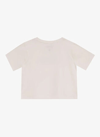 Ekru Kız Çocuk Baskılı T-Shirt J5SG-TST7500
