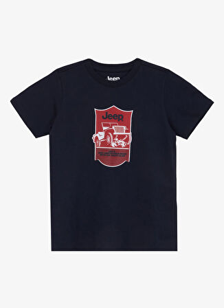 Lacivert Erkek Çocuk Baskılı T-Shirt J5SB-TST7768