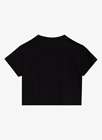 Jeep Baskılı Siyah Kız Çocuk T-Shirt J5SG-TST7517
