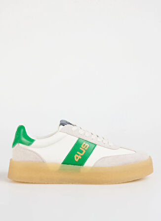 4US Beyaz - Yeşil Erkek Sneaker MARK 100