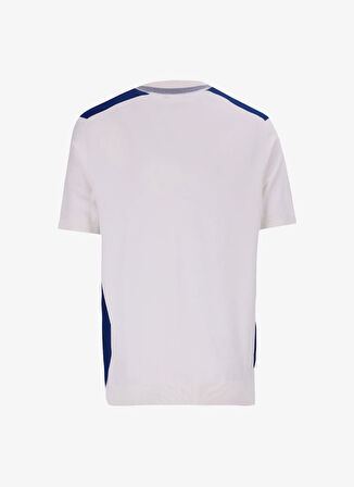 Jeep Polo Yaka Relaxed Blok Desenli Ekru - Lacivert Erkek Kazak J5SM-KZK7209