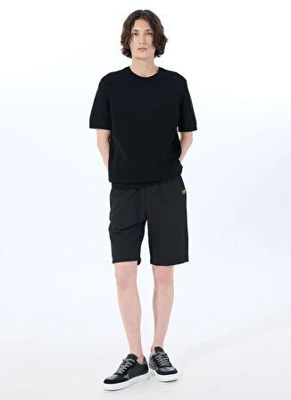 Jeep Bisiklet Yaka Basic Düz Siyah Erkek Kazak J5SM-KZK7246