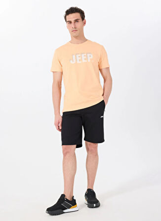 Jeep Siyah Erkek Basic Düz Sweat Şort J5SM-SHT7252