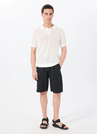 Jeep Polo Yaka Relaxed Ajurlu Ekru Erkek Kazak J5SM-KZK7314