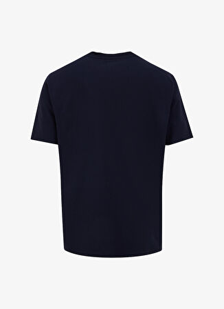 Jeep Bisiklet Yaka Baskılı Lacivert Erkek T-Shirt J5SM-TST7351