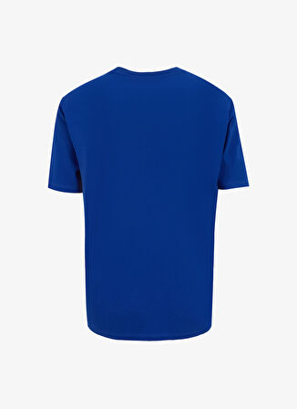 Jeep Bisiklet Yaka Baskılı Saks Erkek T-Shirt J5SM-TST7351