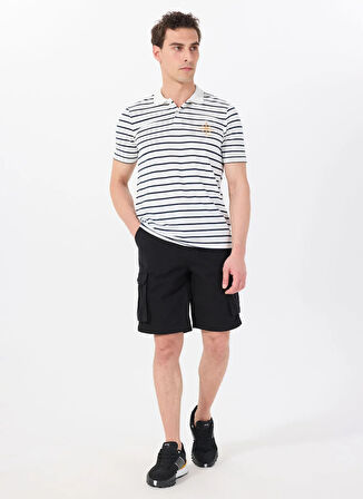 Jeep Çizgili Beyaz Erkek Polo T-Shirt J5SM-TST7317