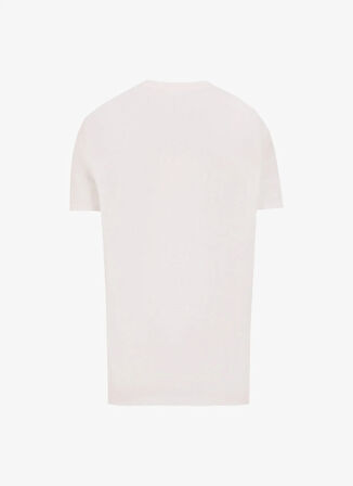 Jeep Bisiklet Yaka Baskılı Beyaz Erkek T-Shirt J5SM-TST7291