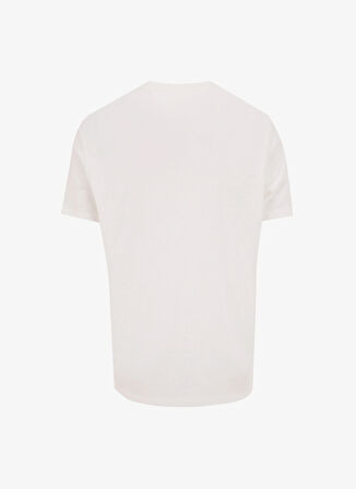 Jeep Bisiklet Yaka Baskılı Beyaz Erkek T-Shirt J5SM-TST7325