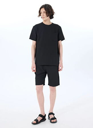 Siyah Erkek Basic Sweat Şort J5SM-SHT7271