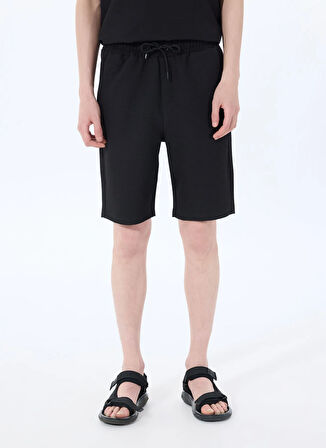 Siyah Erkek Basic Sweat Şort J5SM-SHT7271