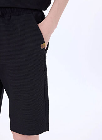 Siyah Erkek Basic Sweat Şort J5SM-SHT7271