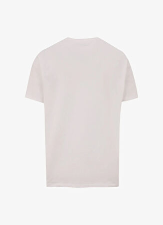Jeep Bisiklet Yaka Baskılı Beyaz Erkek T-Shirt J5SM-TST7292