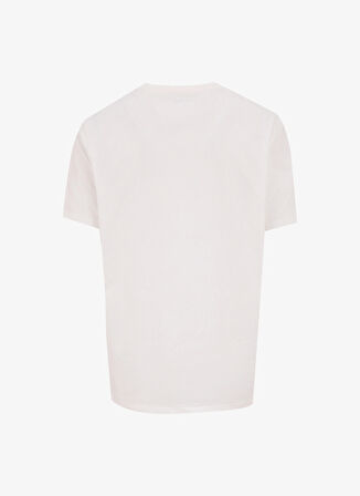 Jeep Bisiklet Yaka Baskılı Beyaz Erkek T-Shirt J5SM-TST7293