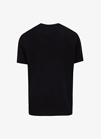 Jeep Bisiklet Yaka Baskılı Siyah Erkek T-Shirt J5SM-TST7308