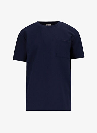 Jeep Bisiklet Yaka Düz Lacivert Erkek T-Shirt J5SM-TST7380
