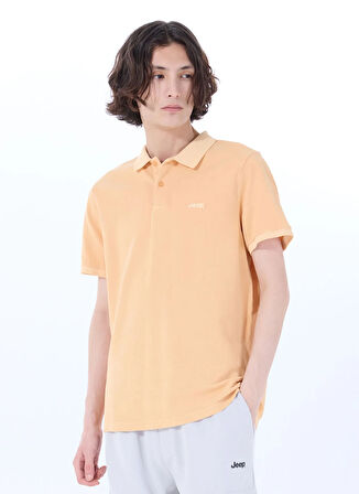 Jeep Düz Somon Erkek Polo T-Shirt J4SM-TST7232