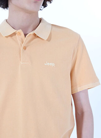 Jeep Düz Somon Erkek Polo T-Shirt J4SM-TST7232
