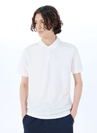 Jeep Düz Beyaz Erkek Polo T-Shirt J5SM-TST7370