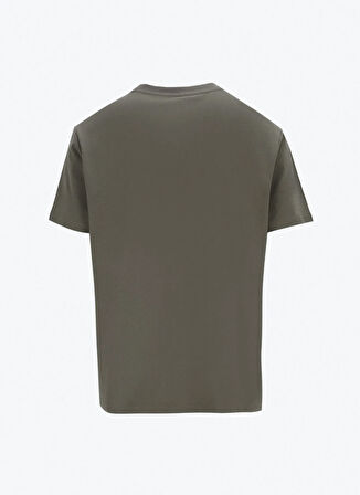 Jeep Bisiklet Yaka Baskılı Haki Erkek T-Shirt J5SM-TST7309