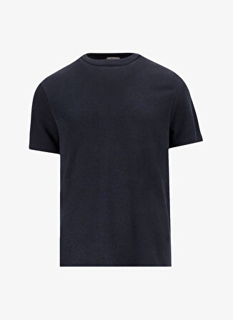 Jeep Bisiklet Yaka Düz Siyah Erkek T-Shirt C4SM-TST4649