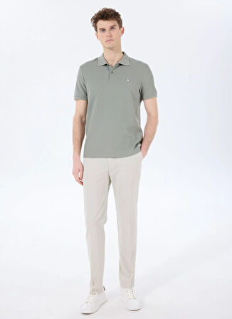Fabrika Düz Haki Erkek Polo T-Shirt F5SM-TST 2779