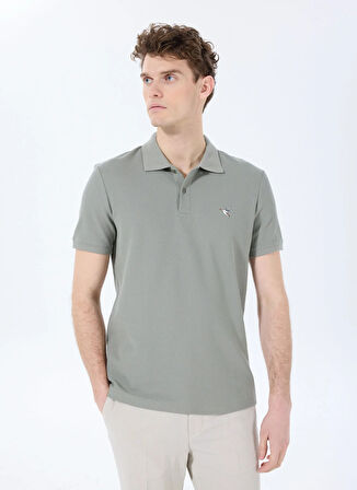 Fabrika Düz Haki Erkek Polo T-Shirt F5SM-TST 2779