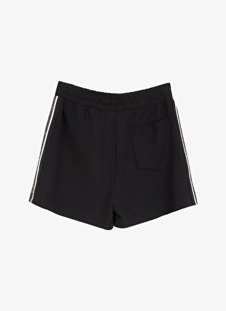 Fabrika Comfort Lastikli Bel Rahat Siyah Kadın Şort FC5SL-SHT0098