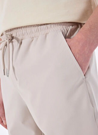 Fabrika Lastikli Bel Basic Gri Erkek Bermuda Şort F5SM-SHT 2705