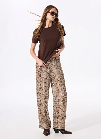 Fabrika Standart Bel Düz Çok Renkli Kadın Pantolon F5SL-PNT0037