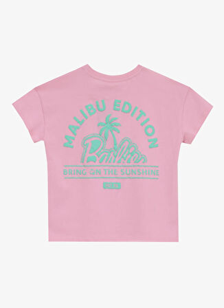 Barbie Baskılı Pembe Kız Çocuk T-Shirt BRB5SG-TST6439