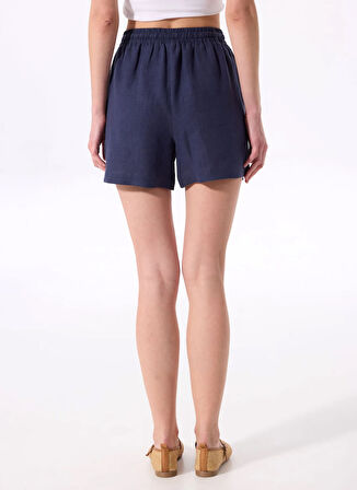 Fabrika Comfort Lastikli Bel Rahat Lacivert Kadın Şort FC5SL-SHT0263