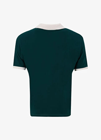 Jeep Düz Zümrüt Yeşili Kadın Polo T-Shirt