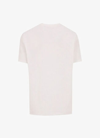 Jeep Bisiklet Yaka Baskılı Beyaz Erkek T-Shirt J5SM-TST7286