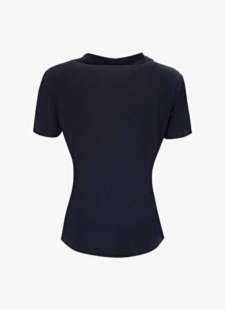 Jeep Bisiklet Yaka Düz Siyah Kadın T-Shirt J5SL-TST7056