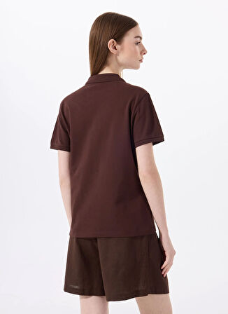 Kahve Kadın Relaxed Polo T-Shirt J5SL-TST7070