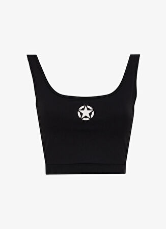 Jeep Baskılı Siyah Kadın Sporcu Büstiyer J5SL-TST7028