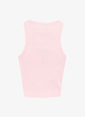 Pembe Kadın Bisiklet Yaka Basic Fit Atlet C4SL-TST4044