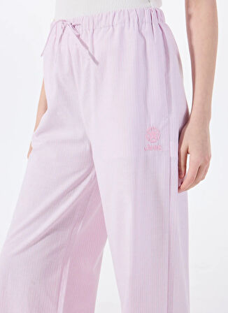 Jeep Lastikli Bel Bol Kesim Pembe Kadın Pantolon J5SL-PNT7010