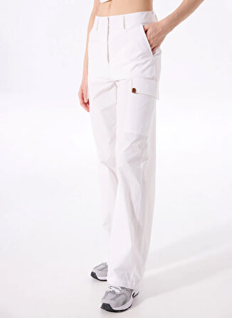 Jeep Normal Bel Bol Kesim Beyaz Kadın Pantolon J5SL-PNT7871