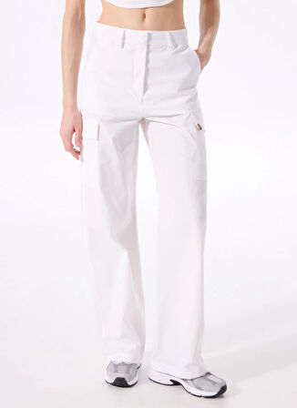 Jeep Normal Bel Bol Kesim Beyaz Kadın Pantolon J5SL-PNT7871