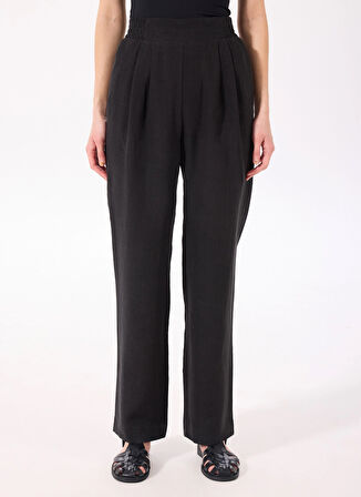 Siyah Kadın Flare Pantolon F5SL-PNT0052