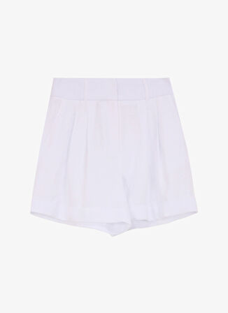 Beyaz Kadın Relaxed Şort F5SL-SHT0064