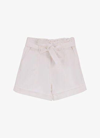 Fabrika Normal Bel Basic Beyaz Kadın Denim Şort F5SL-SHT0343