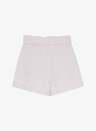 Fabrika Normal Bel Basic Beyaz Kadın Denim Şort F5SL-SHT0343