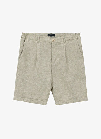 Fabrika Normal Bel Basic Gri Erkek Bermuda Şort F5SM-SHT 2452