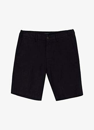 Fabrika Normal Bel Basic Siyah Erkek Bermuda Şort F5SM-SHT 2016