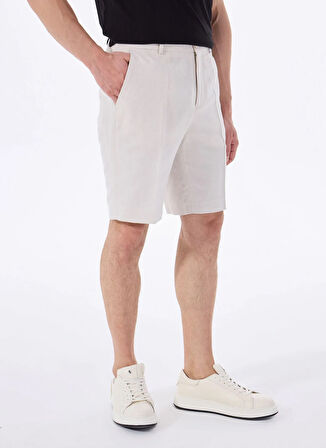 Fabrika Comfort Normal Bel Regular Fit Bej Erkek Bermuda Şort FC5SM-SHT 2538