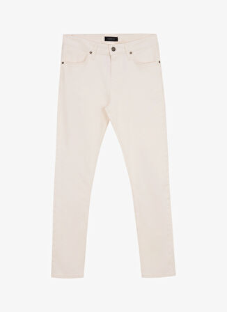 Fabrika Normal Bel Normal Paça Slim Fit Beyaz Erkek Denim Pantolon F5SM-PNT 2791