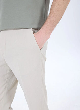 Fabrika Normal Bel Normal Paça Gri Erkek Chino Pantolon F5SM-PNT 2725